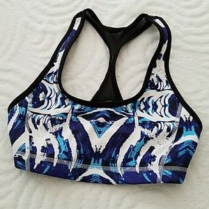 Mesh racerback sports bra